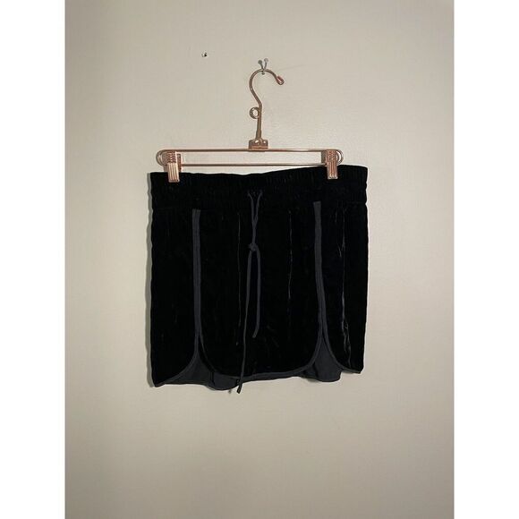 Rebecca Taylor Velvet Mini Skirt Womens‎ Size 2 Silk Piping Black - Picture 3 of 9